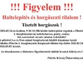 Haltelepítés és horgászati tilalom!