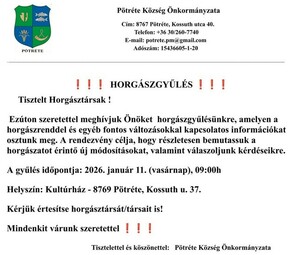 HORGÁSZGYŰLÉS 2026.
