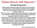 Tilalmi időszak alóli felmentés !